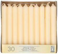 STARPAK Kerzen creme, 30 St.