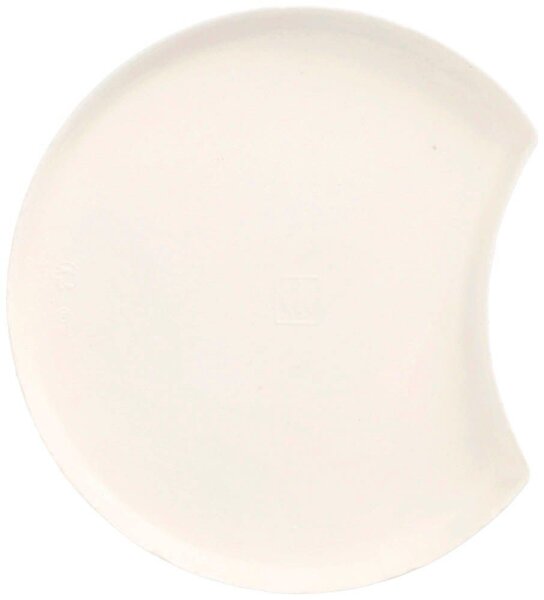 PAPSTAR Zuckerrohr-Teller pure Halbmond weiß Ø 12,0 cm, 100 St.