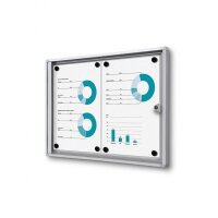 Showdown® Displays Schaukasten Economy XS B1 silber...