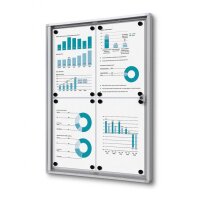 Showdown® Displays Schaukasten Economy XS B1 silber...