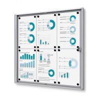 Showdown® Displays Schaukasten Economy XS B1 silber...
