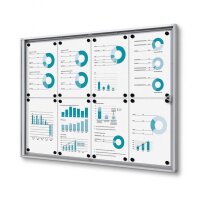 Showdown® Displays Schaukasten Economy XS B1 silber...