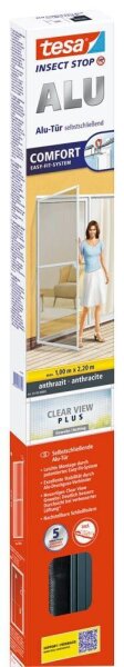 tesa Fliegengitter INSECT STOP COMFORT Alu-Tür anthrazit 1,0 x 2,2 m  ( 55192-00003-00 )