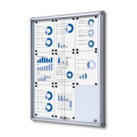 Showdown® Displays Schaukasten SL grau 9x DIN A4 72,0...