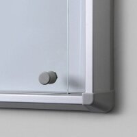 Showdown® Displays Schaukasten SL grau 9x DIN A4 72,0 x 5,9 x 98,2 cm, 1 St.