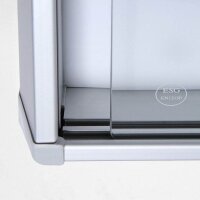Showdown® Displays Schaukasten SL grau 9x DIN A4 72,0 x 5,9 x 98,2 cm, 1 St.