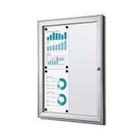 Showdown® Displays Schaukasten S B1 grau 4x DIN A4...