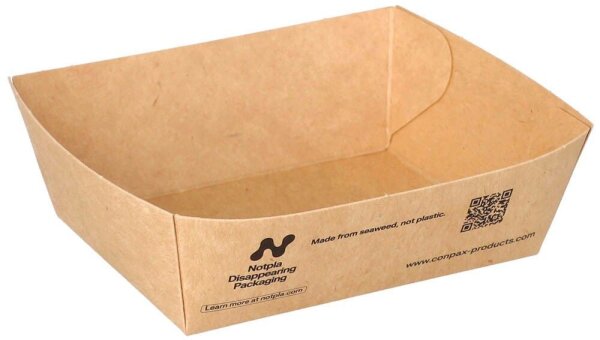 conpax Pappschalen NOTPLA braun 10,5 x 8,5 cm, 160 St.