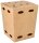 conpax Pommes-Boxen NOTPLA braun 12,5 x 12,5 cm, 100 St.