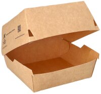 conpax Burger-Boxen NOTPLA braun 12,5 x 12,5 cm, 110 St.