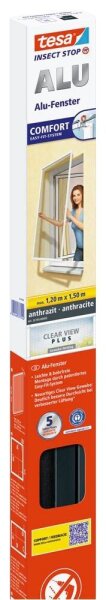 tesa Fliegengitter Insect Stop Alu Comfort anthrazit 1,2 x 1,5 m  ( 55195-00003-00 )