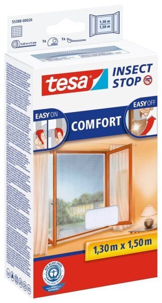 tesa Fliegengitter Insect Stop Comfort weiß 1,3 x 1,5 m