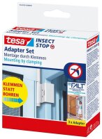 tesa Klemmscharnier für Fliegengitter Insect Stop Falt Adapter Set weiß
