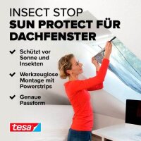 tesa Fliegengitter Insect Stop SUN PROTECT anthrazit 1,2 x 1,4 m