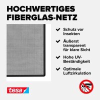 tesa Fliegengitter Insect Stop Clip On anthrazit 1,2 x 2,4 m