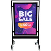 update displays Kundenstopper Square schwarz DIN A1 2...