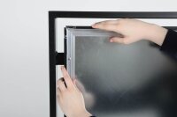 update displays Kundenstopper Square schwarz DIN A1 2 Fächer 73,0 x 40,0 x 119,5 cm, 1 St.