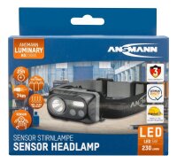 ANSMANN Headlight HD230BS LED Stirnlampe schwarz 6,0 cm, 230 Lumen, 5,0 W, 1 St.