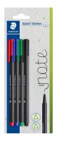 STAEDTLER triplus® Fineliner farbsortiert 0,3 mm, 4 St.