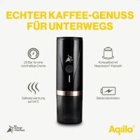 Aqiila® portable Kapselmaschine schwarz