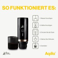 Aqiila® portable Kapselmaschine schwarz