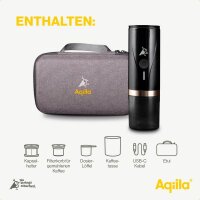 Aqiila® portable Kapselmaschine schwarz