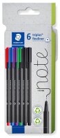 STAEDTLER triplus® Fineliner farbsortiert 0,3 mm, 6 St.