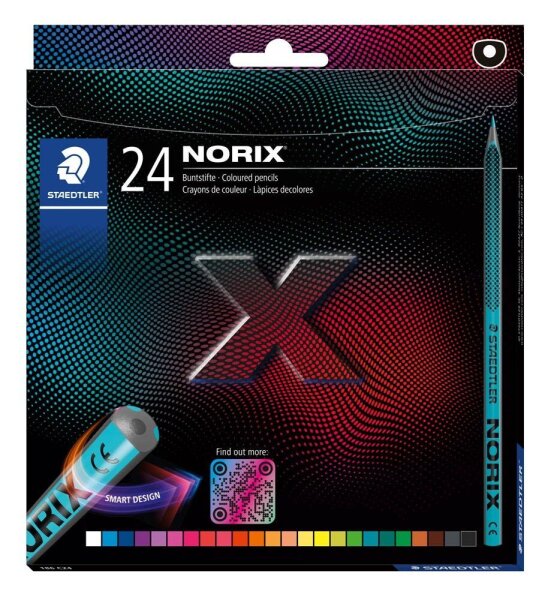 STAEDTLER NORIX® 186 Buntstifte farbsortiert, 24 St.