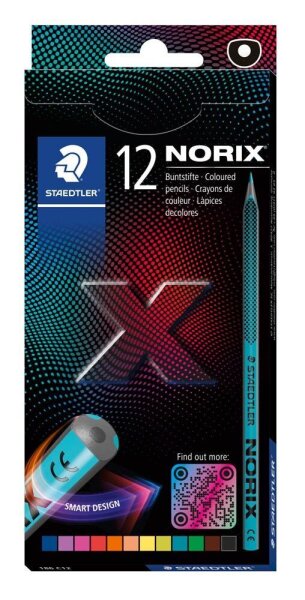 STAEDTLER NORIX® 186 Buntstifte farbsortiert, 12 St.