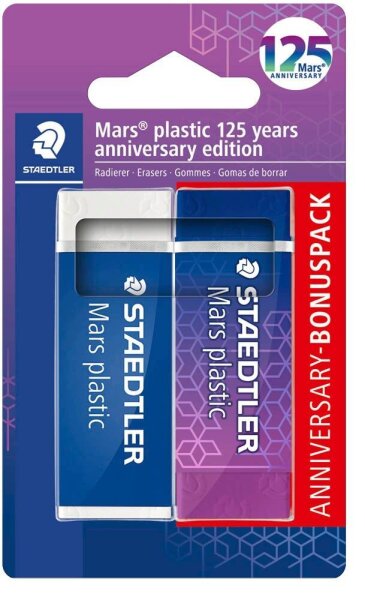 STAEDTLER Radiergummi Mars plastic farbsortiert, 2 St.