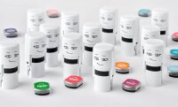COLOP Stempelkissen Little Nio Pastell fresh mint, calm blue, soft pink, cozy red 4x 1,7 x 1,7 cm, 4 St.
