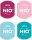 COLOP Stempelkissen Little Nio Pastell fresh mint, calm blue, soft pink, cozy red 4x 1,7 x 1,7 cm, 4 St.
