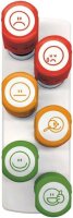 COLOP Little NIO Emoji Motivstempel-Set Belohnung Smiley 1,7 x 1,7 cm, 6 St.