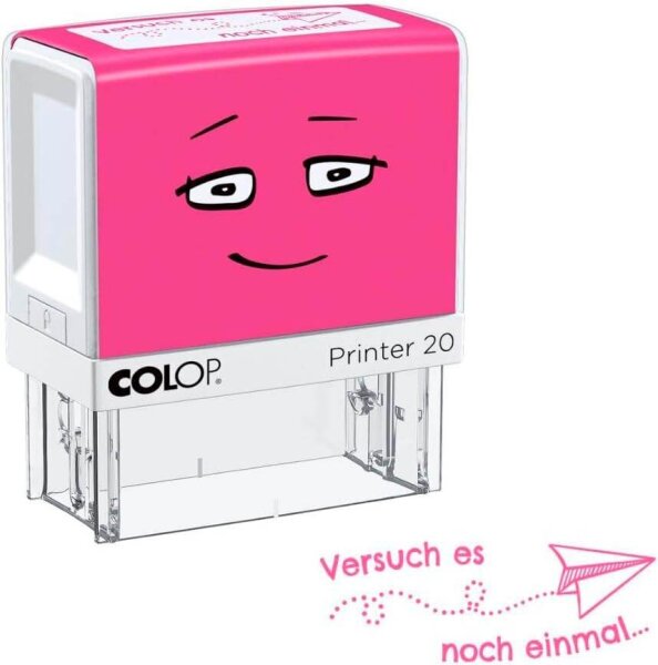 COLOP NIO School Motivstempel Versuch es 3,8 x 1,4 cm, 1 St.