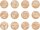 COLOP Woodies Motivstempel-Set Exotic animals 3,0 x 3,0 cm, 12 St.