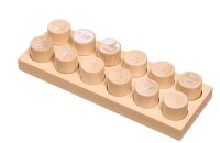 COLOP Woodies Motivstempel-Set Motivation 3,0 x 3,0 cm,...