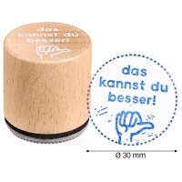 COLOP Woodies Motivstempel-Set Motivation 3,0 x 3,0 cm,...