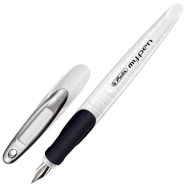 herlitz my.pen Patronenfüller weiß/schwarz M (mittel), 1 St.