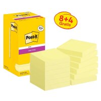 8 + 4 GRATIS: Post-it® Super Sticky Haftnotizen...
