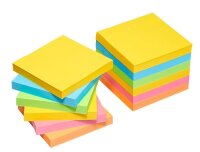 8 + 4 GRATIS: Post-it® Super Sticky Carnival Haftnotizen extrastark farbsortiert, 8 Blöcke + GRATIS 4 Blöcke