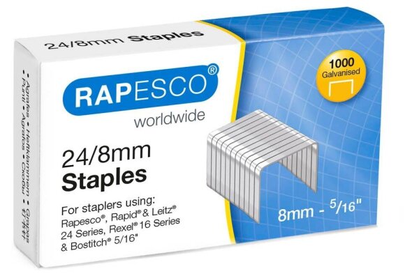 RAPESCO® Heftklammern 24/8, 1.000 St.