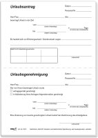 RNK-Verlag Urlaubsantrag Formularbuch 2915, 1 Block