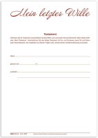 RNK-Verlag Testament Formulare 2812, 1 St.
