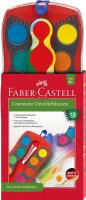 FABER-CASTELL Connector rot 12 Wasserfarbkasten 12 Farben