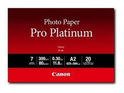 Canon Fotopapier PT-101 A2 DIN A2 hochglänzend 300 g/qm 20 Blatt