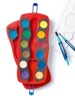 FABER-CASTELL Connector rot 24 Wasserfarbkasten 24 Farben