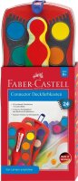FABER-CASTELL Connector rot 24 Wasserfarbkasten 24 Farben