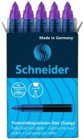 Schneider One Change Tintenrollerminen violett 0,6 mm 5 St.