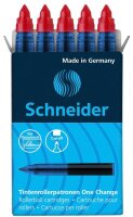 Schneider One Change Tintenrollerminen rot 0,6 mm 5 St.