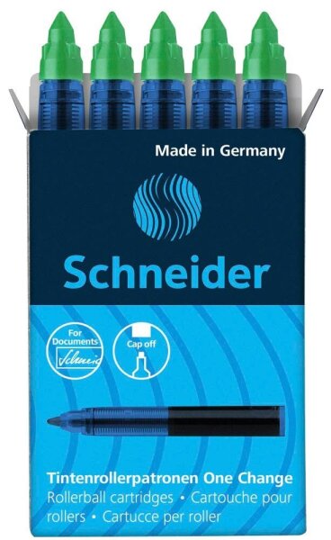Schneider One Change Tintenrollerminen grün 0,6 mm 5 St.